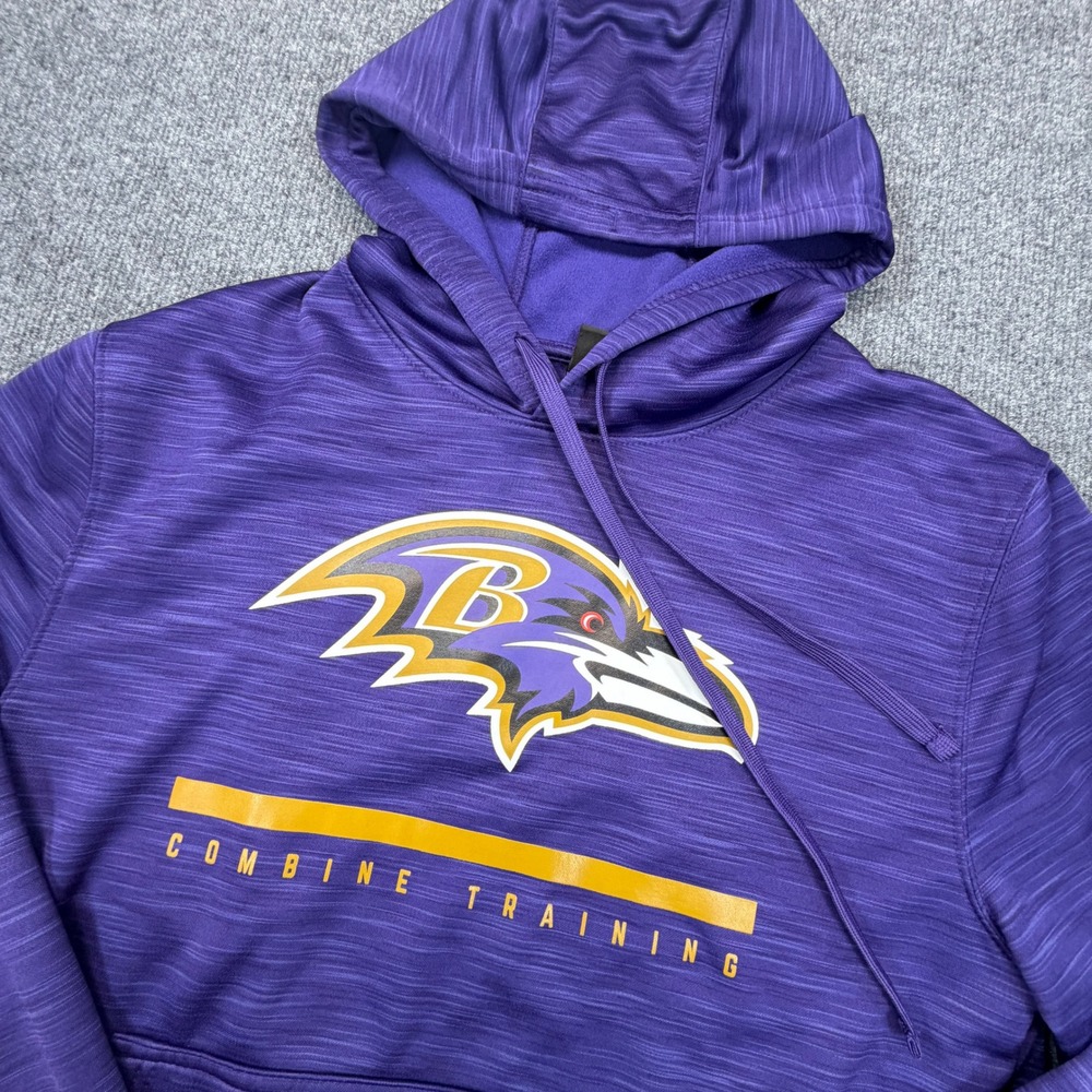 Baltimore Ravens Combine Training Hoodie Mens Medium Purple NFL‎ Team Apparel